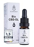Bio CBD Öl 10% - Elbgras - Deutsches Bioprodukt - Hanföl Cannabis Tropfen mit 1000mg Cannabidiol Extrakt - Crude Qualität
