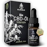 Bio CBD Öl 30% inklusive zusätzlichem Sprühkopf - Deutsches Bioprodukt - Vollspektrum Hanföl Cannabis Tropfen mit 3000mg Cannabidiol Extrakt - Elbgras