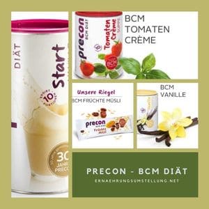 Die Precon BCM Diät - Produkte