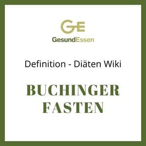 Buchinger Fasten Definition