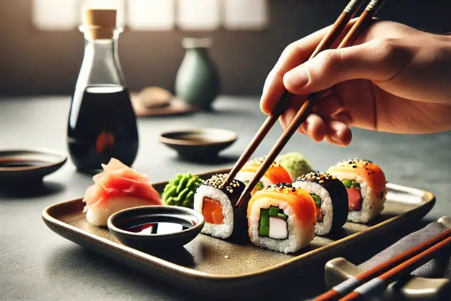 Zwei Essen mit S: Sushi und Sojasauce